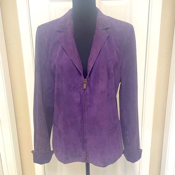 Jones of New York Suede Signature Jacket - Picture 1 of 4